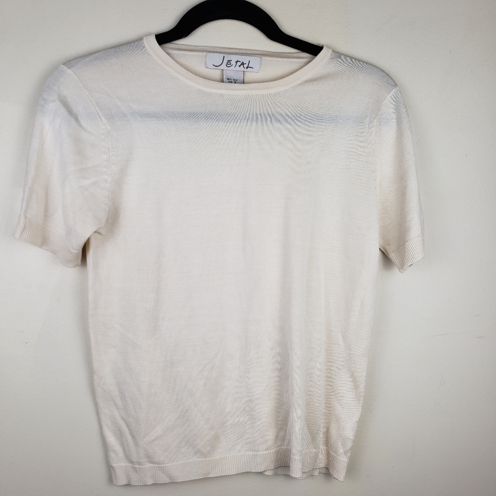 Jetal Short-sleeved Silk Top